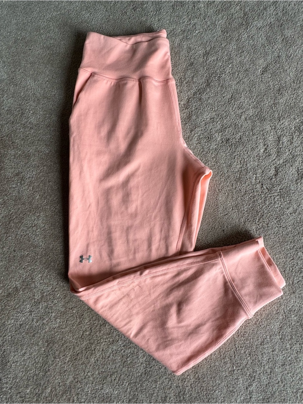 Under Armour Pink Women's High-Waist Jogger-style Leggings